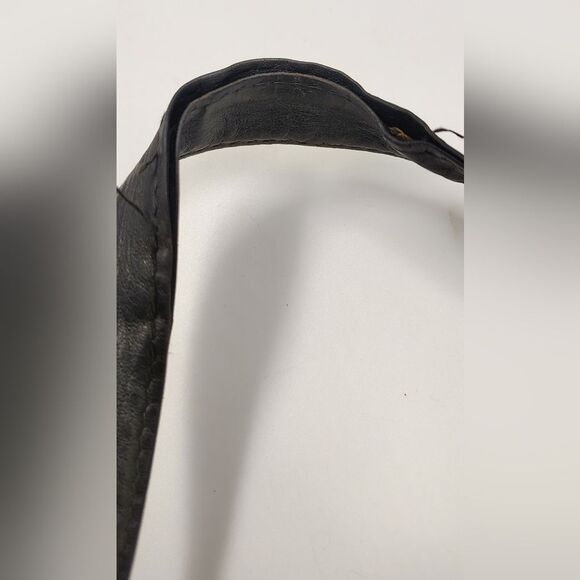 Paloma Picasso Black Leather Handbag Purse Bag Crossbody Vintage - Picture 15 of 16